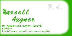 marcell augner business card